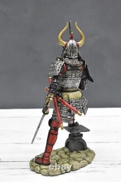 Samurai Oda Nobunaga Figure, Japanese Samurai Warrior Statue, Samurai with swords