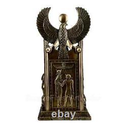 Sekhmet Sitting on Throne Ancient Egyptian Goddess of Healing Cold Cast Bronze