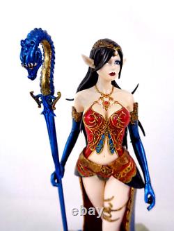 Sexy Female Elf Sorceress 1/8 Scale Manga / Anime Resin Model Kit Statue Unique