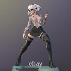 Sexy Teacher Unpainted Resin Scale Model TTRPG Figure Nude