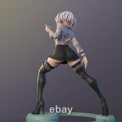 Sexy Teacher Unpainted Resin Scale Model TTRPG Figure Nude