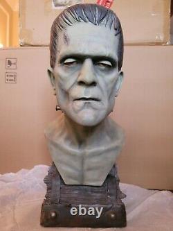 Sideshow 11 Scale Frankenstein Silver Scree Life Size Bust Statue Figure Sample