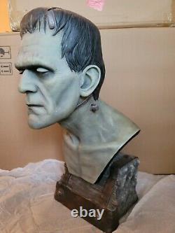 Sideshow 11 Scale Frankenstein Silver Scree Life Size Bust Statue Figure Sample