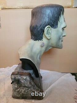 Sideshow 11 Scale Frankenstein Silver Scree Life Size Bust Statue Figure Sample