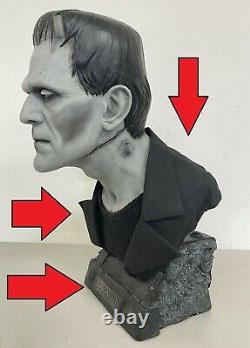 Sideshow 11 Scale Frankenstein Silver Scree Life Size Bust Statue Figure Sample