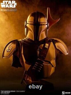 Sideshow Star Wars The Mandalorian Figure Life-Size Bust Din Djarin 86 cm Statue