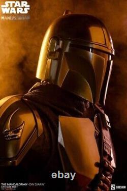 Sideshow Star Wars The Mandalorian Figure Life-Size Bust Din Djarin 86 cm Statue