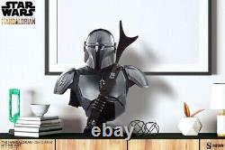 Sideshow Star Wars The Mandalorian Figure Life-Size Bust Din Djarin 86 cm Statue