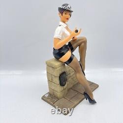 Simon Laurens Sexy Police Resin Figure Statue 9 Tall Signed