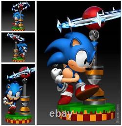 Sonic The Hedgehog Garage Kit Figure Collectible Statue Handmade