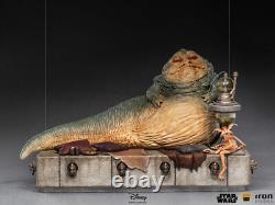 Star Wars Episode VI Jabba The Hutt & Throne Deluxe statue Iron Studios Sideshow