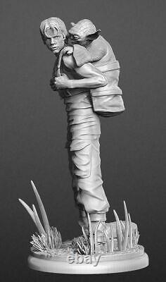 Star Wars Luke & Yoda Custom Resin Model Kit Figure/Statue 1/4 44cm