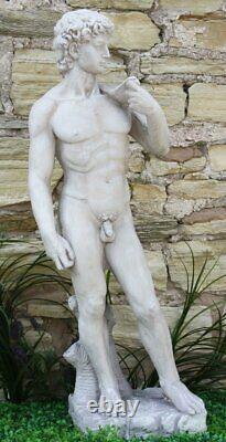 Stone Effect Male Figure David Large Garden Statue Sculpture Ornament