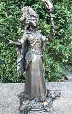 Stunning Goddess Hecate Statue Sculpture Figure Figurine Art Carved Collectible