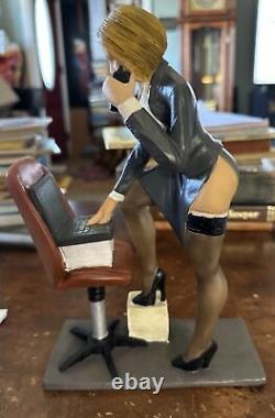 Super Sexy 10 Office Worker Type Woman Resin Figure with Stockings New SIGNED