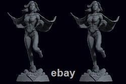 Supergirl Statue (Unpainted, Unassembled) 8K 3D Printed Resin 10cm to 40cm
