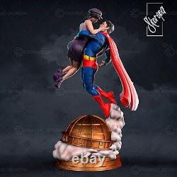 Superman and Lois Comics Garage Kit Figure Collectible Statue Handmade