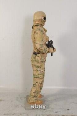 Tactical Soldier Statue Realistic Modern Figure Lifelike Lifesize Model Sand