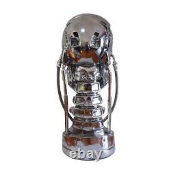 Terminator Arnold T2 T800 11 Endoskeleton Skull Bust Statue Resin LED Eyes NEW