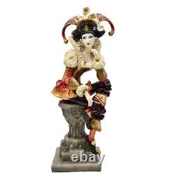 The Female Jester Statue Sculpture Cold Cast Resin Figure 26,5 cm