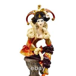 The Female Jester Statue Sculpture Cold Cast Resin Figure 26,5 cm