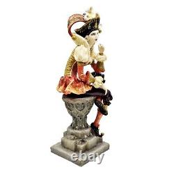 The Female Jester Statue Sculpture Cold Cast Resin Figure 26,5 cm