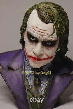 The Joker Heath Ledger Bust Statue 11'' Model Painted Figure Resin Display