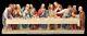 The Last Supper Figure Painted Mythology Veronese Decor Statue Religion