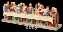 The Last Supper Figure Painted Mythology Veronese Decor Statue Religion