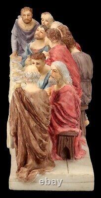 The Last Supper Figure Painted Mythology Veronese Decor Statue Religion