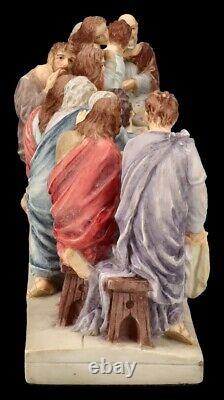 The Last Supper Figure Painted Mythology Veronese Decor Statue Religion