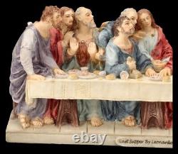 The Last Supper Figure Painted Mythology Veronese Decor Statue Religion