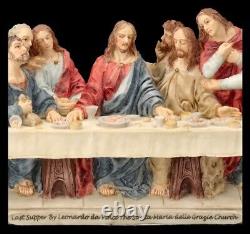 The Last Supper Figure Painted Mythology Veronese Decor Statue Religion