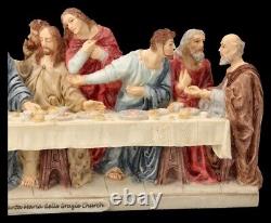 The Last Supper Figure Painted Mythology Veronese Decor Statue Religion