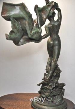 Titania Sculpture Nude Statue Figure Figurine Resin Artwork Carved Collectible