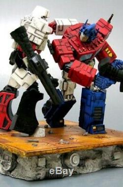 Transformers G1 Battlefield Optimus Prime vs Megatron Statue F4F First4Figures