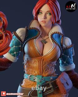 Triss Merigold Resin Figure Kit Statue The Witcher Diorama Need Painting 30cm