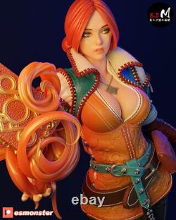 Triss Merigold Resin Figure Kit Statue The Witcher Diorama Need Painting 30cm
