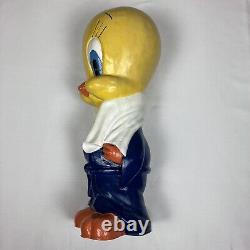 Tweety Pie Bird Resin Character Statue Figure 50cms In Dressing Gown Ultra Rare