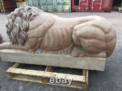 Unique Huge Pair of Impressive Canova's Marble Lions Original Master moulds