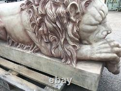 Unique Huge Pair of Impressive Canova's Marble Lions Original Master moulds