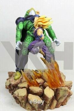 VKH Dragon Ball SSJ2 Super Saiyan Gohan vs Perfect Cell Resin Statue Figure MRC