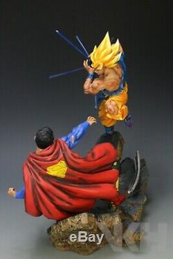 VKH Dragon Ball Super Saiyan Goku vs Superman Resin Statue Figure SSJ MRC