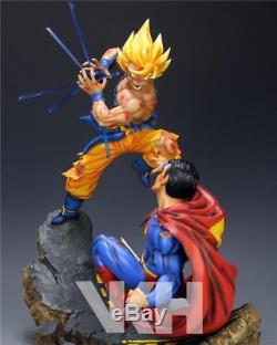 VKH Dragon Ball Z Goku Vs Superman Resin Statue Figure Saiyan Vegeta Gohan Buu