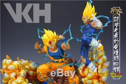 VKH Dragon ball Z Super Saiyan 2 Majin Vegeta vs Son Goku Resin Statue Figure