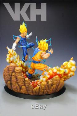 VKH Dragon ball Z Super Saiyan 2 Majin Vegeta vs Son Goku Resin Statue Figure