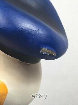 VTG 1980s Large Tall Disney Donald Duck Suitcase Resin Art Artwork Statue Figure