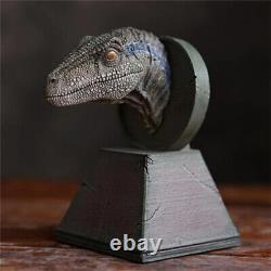 Velociraptor Head Bust Dinosaur Statue Display Model Resin Collectible Figure