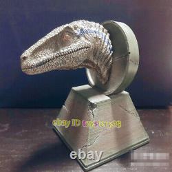 Velociraptor Head Bust Dinosaur Statue Display Model Resin Collectible Figure
