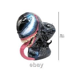 Venom Bust Statues 15'' Model Figure Resin Statue Toy Collection Desk Decor Gift